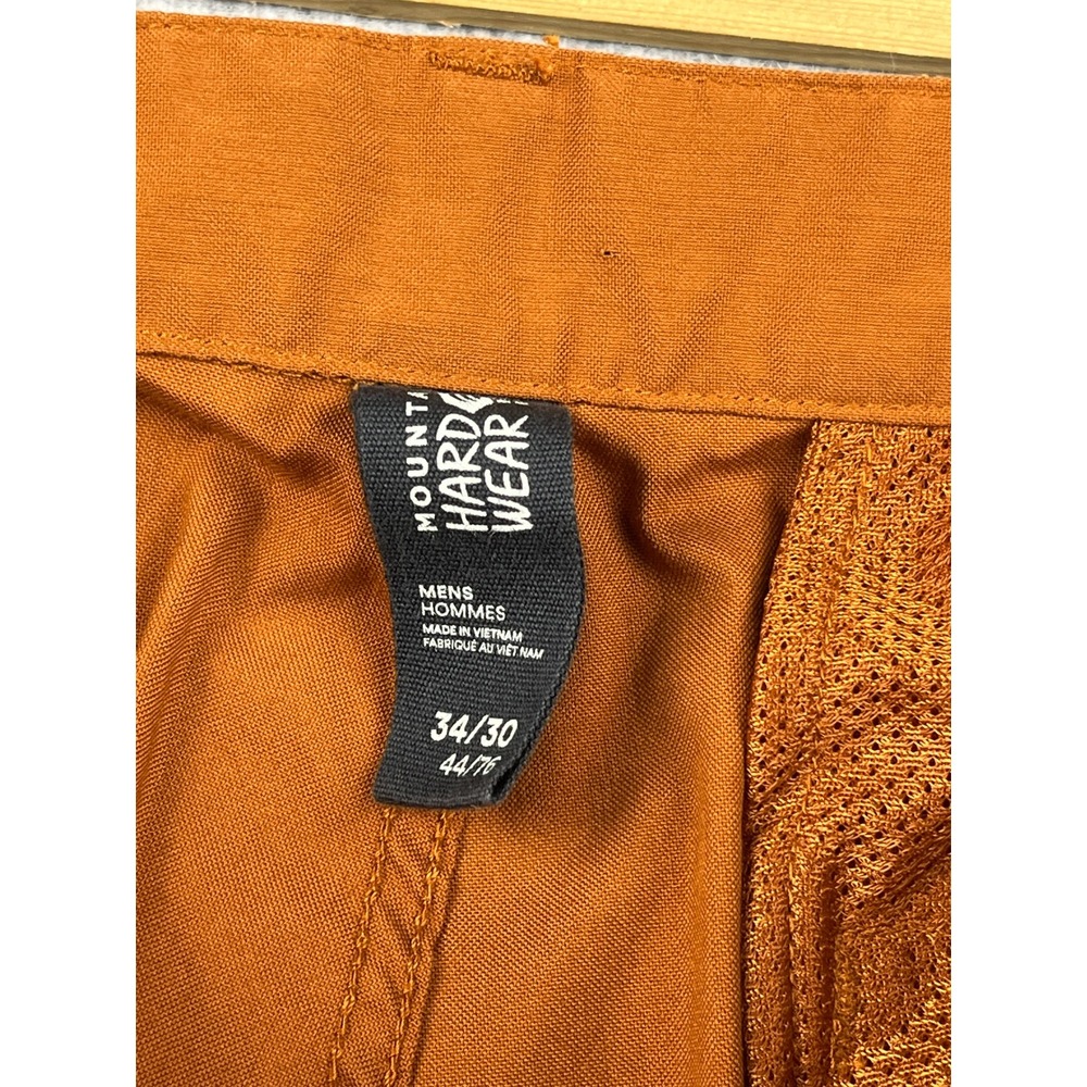 Mountain Hardwear Pants Mens 34x30 Orange AP Scrambler Climbing Hiking OM8586 - Picture 3 of 8